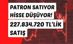 Patron borsada  25.284.813 adet lot sattı! Hisse eridi!